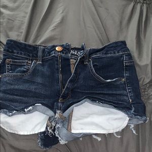 Blue jean shorts
